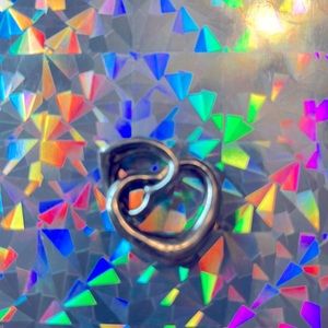 DOUBLE 💜 HEART REAL SILVER CHARM 925